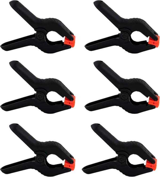 Set van 6 Zwarte Kabelbinders - Handige Klemmen voor Kabelbeheer