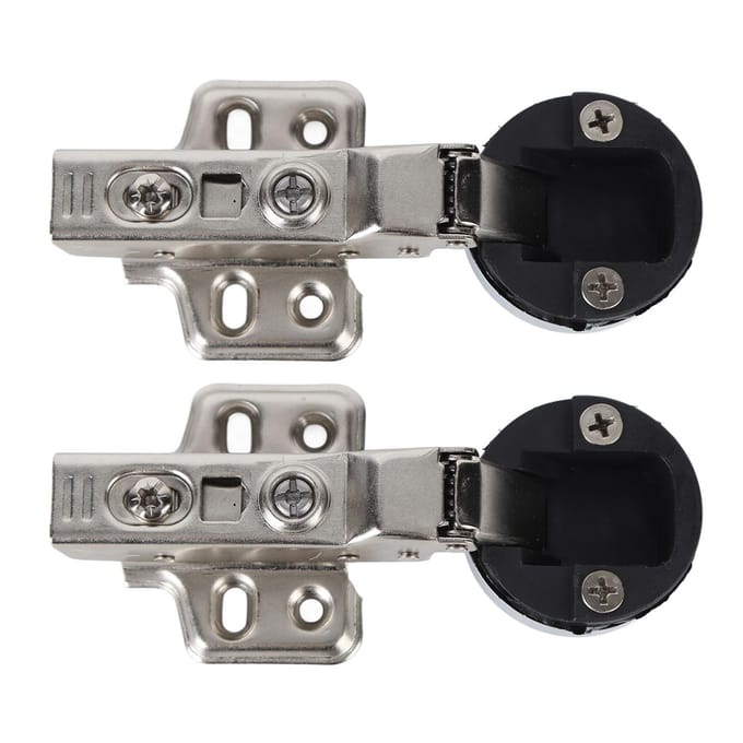2Set Roestvrij Staal 201 Kast Glazen Deur Scharnier 35 Kom Glazen Deur Demping Buffer Scharnier Midden