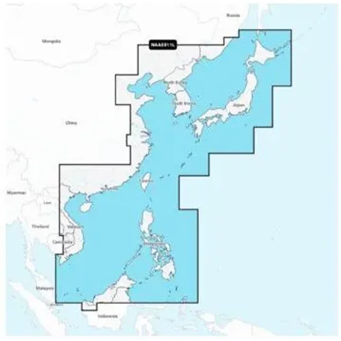 Navigatiekaart van chine en japon Navionics SD
