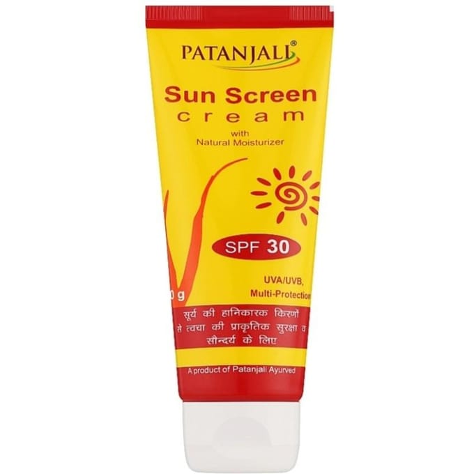 SPF30 Zonnebrandcrème 50 g Patanjali 1 pcs