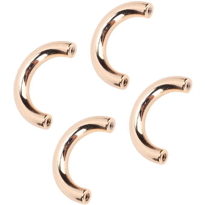 20 Sets Fermoir de Suspension de Sac à Main Pont Arche Forme U Connecteurs de Sac Fermoir 19.5x14mm avec Vis 5.5mm