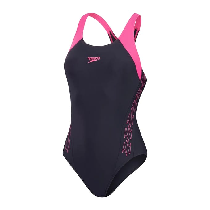 Dames zwempak uit 1 stuk Speedo H-Boom Splice