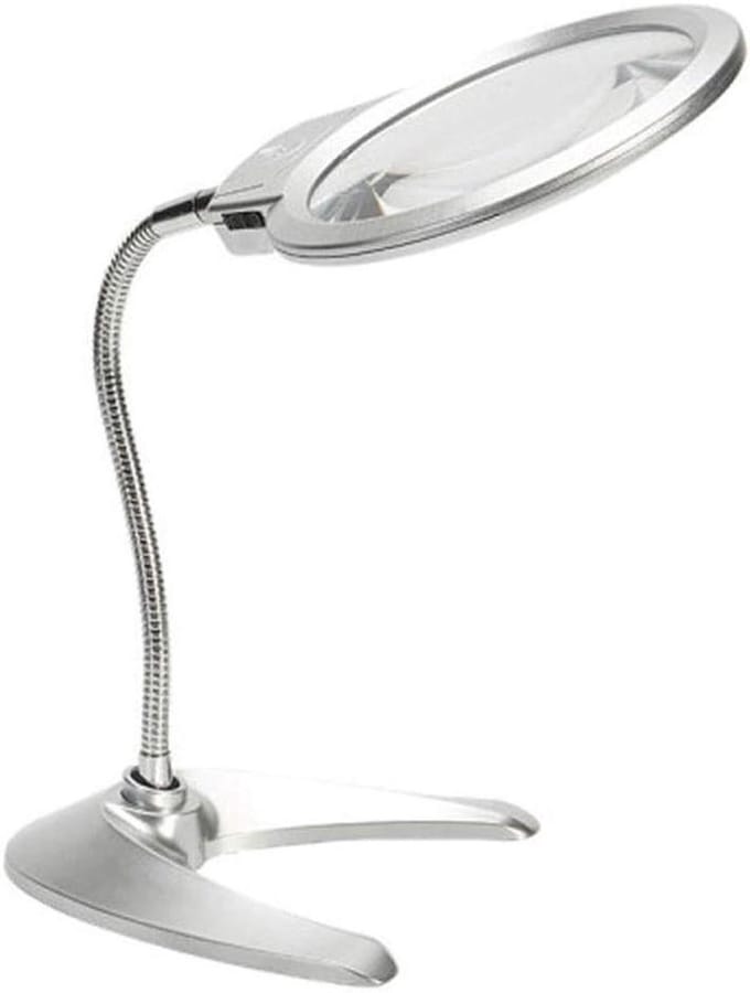 Vergrootglas Bureau - Vergrootglas met Lamp - Hobby Ambacht - 10x en 20x Vergroting - LED Verlichting - Wit