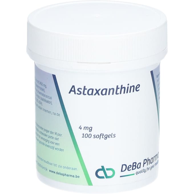 DeBa Pharma Astaxanthine 4 mg 100 Zachte capsules
