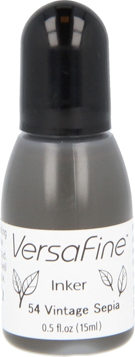 Vulling stempelkussen vintage sepia - 15 ml - Versafine Tsukineko