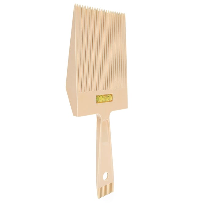 Professionele Platte Top Kam Draagbare Salon Kapper Haarstyling Knipgereedschap Accessoires beige