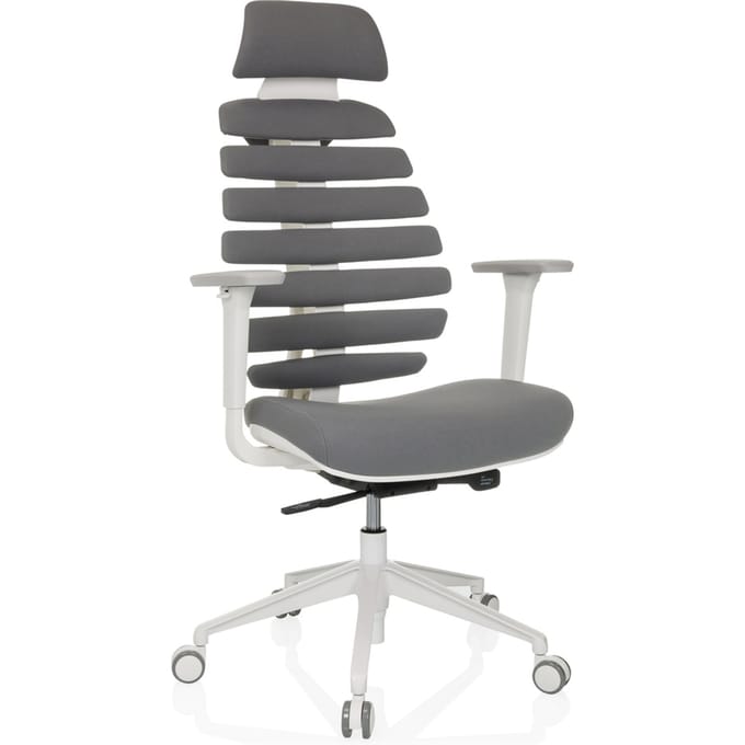 Bureaustoel / draaistoel ERGO LINE W stof smokey elegant hjh OFFICE