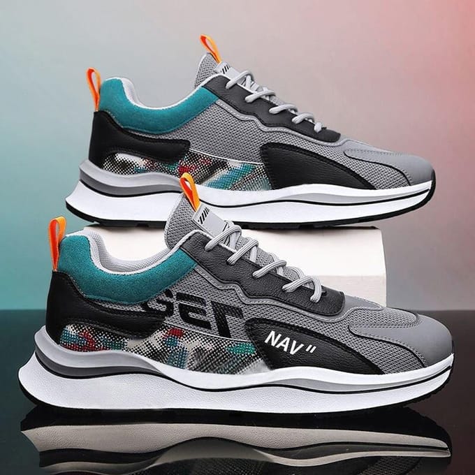 Chaussures pour hommes Été Section fine Respirant Loisirs Sports Maille Course Basse 44 gris