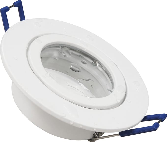 Montageframe McShine ''DL-54'' rond, clipsluiting, IP44, wit