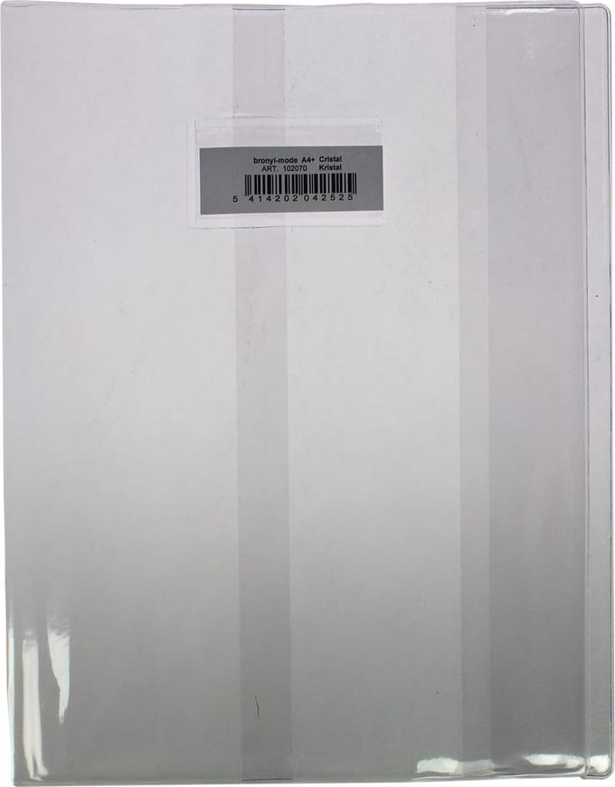 Bronyl - schriftomslag A4 transparant - kristal - 1 stuk