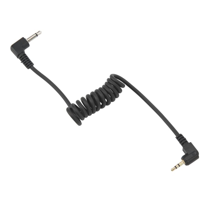 Cordon de déclenchement pour appareil photo 2,5 mm à 3,5 mm, joint plaqué or, élastique en plastique, déclencheur de flash gray