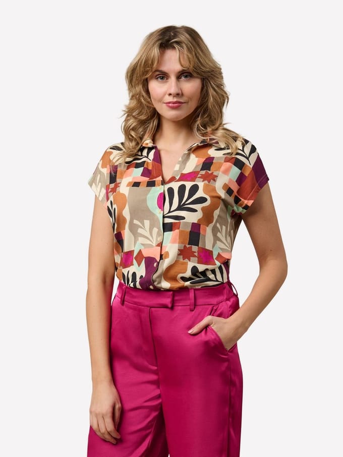 &Co Woman VALETTA ART LEAF - Sale - S - Paars