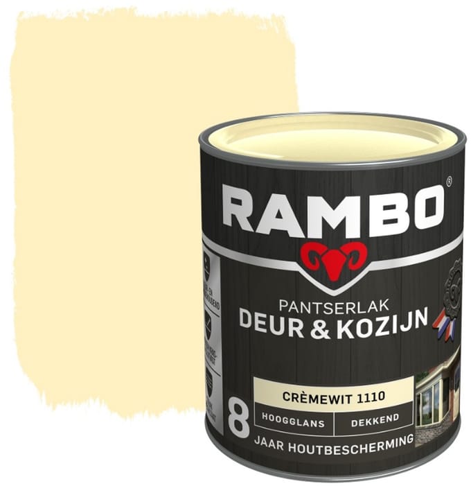 Rambo Pantserlak Deur en Kozijn - 2.25L - Crèmewit