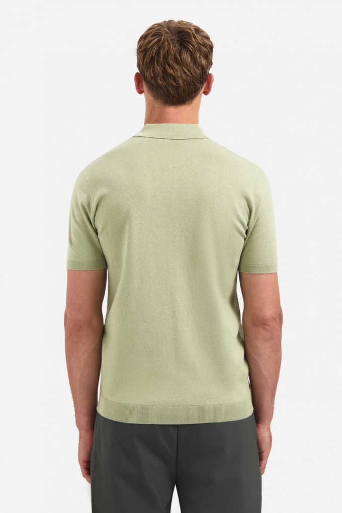 No Excess Polo Pullover Short Sleeve Polo Solid Light Moss  3XL
