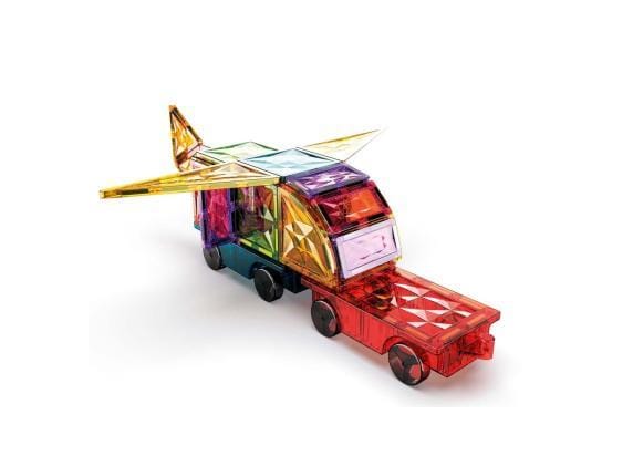 Magnetische Tegels - GEOMAG - Tegels Edelstenen Voertuigen - 24 stuks - Kristal Effect - Vanaf 3 jaar