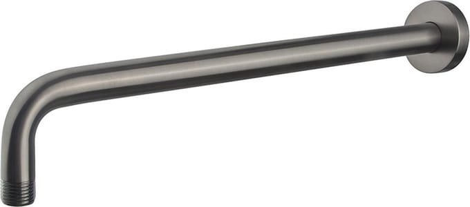 Wiesbaden UniMatch Gebogen Douchearm Muurbevestiging 45 cm - Gunmetal PVD
