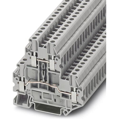 Phoenix Contact 3044814 Doorgangsserieklem 6.2 mm Schroeven Grijs 50 stuk(s)
