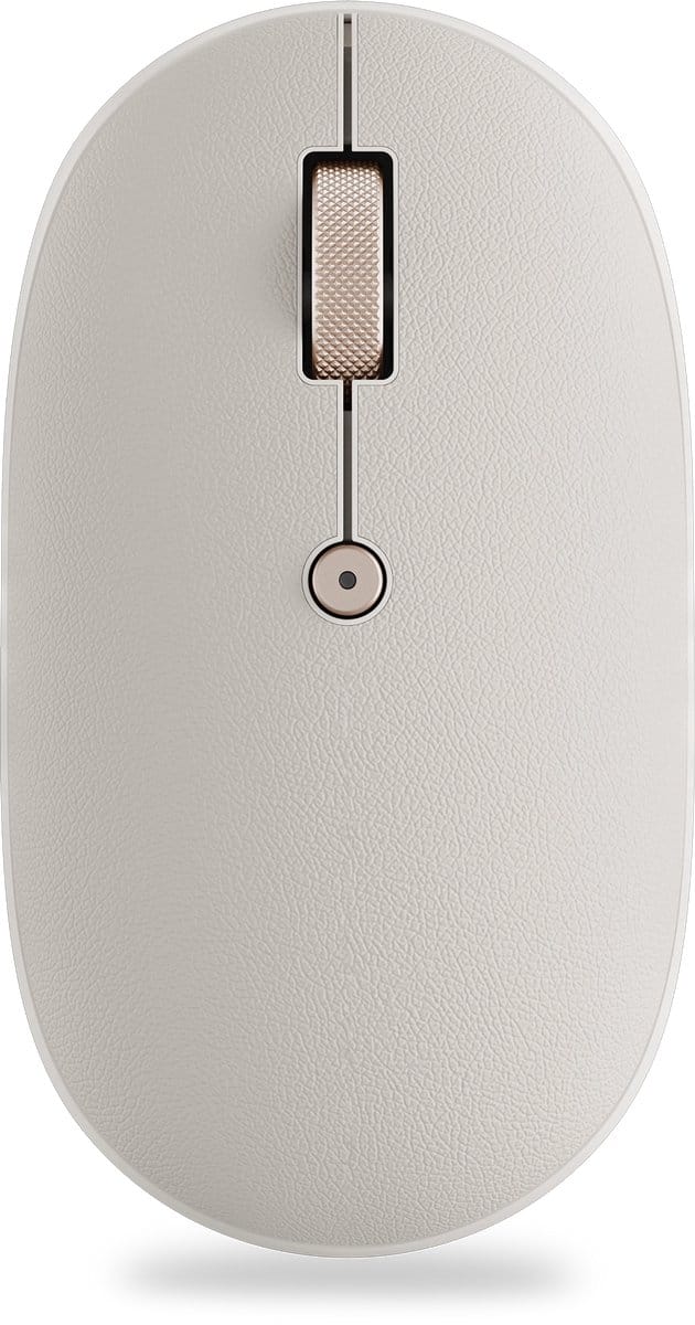 Satechi OntheGo Draadloze Muis – Multi-Apparaat Koppeling – Oplaadbare Functie – Aanpasbare DPI-Controle - Beige