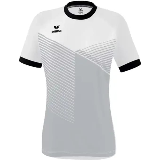 Erima Mantua Shirt Korte Mouw Dames - Wit / Zwart | Maat: 40
