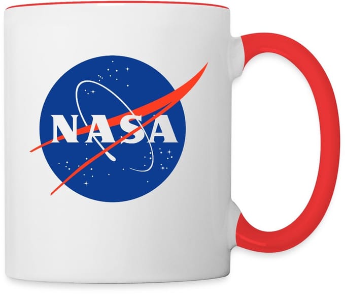 NASA klassiek logo Mok Tweekleurig