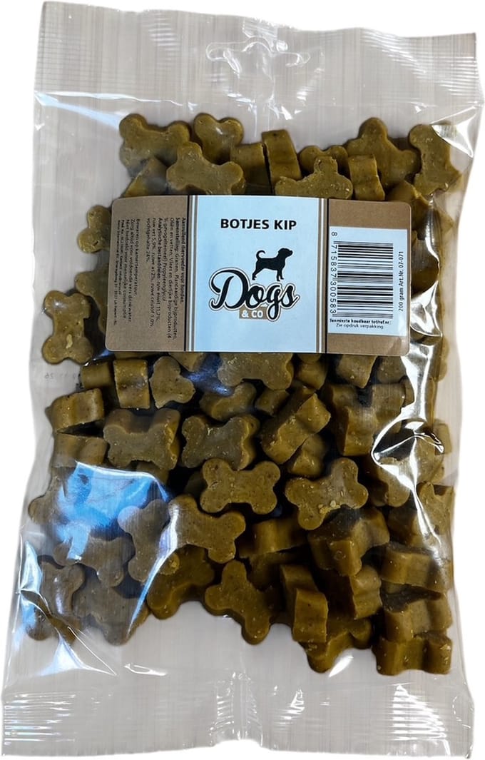 Dogs&Co Snacks 200gram Kip trainers