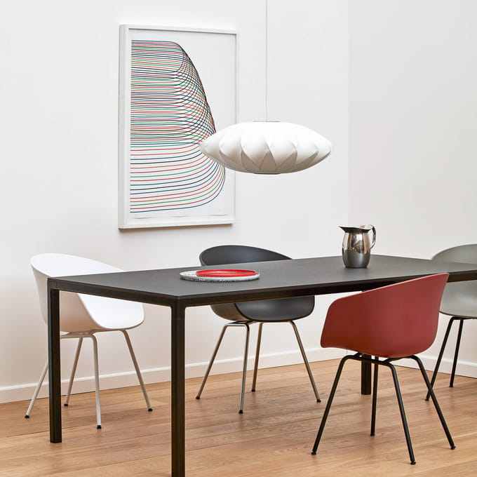 HAY Nelson Schotelvormige Hanglamp met Kruisvormige Bubbels, Medium, Gebroken Wit