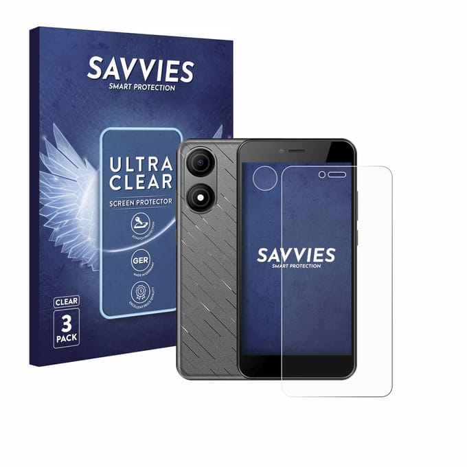 Savvies - Screenprotector voor HTC Wildfire E5 Life (Voor+Camera) - Folie Beschermfolie transparant 6 Stuks
