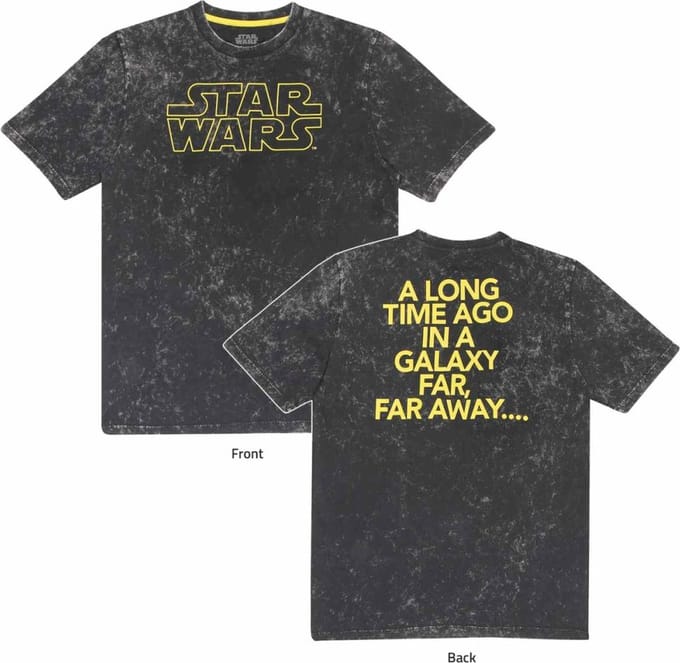 Disney Star Wars - In A Galaxy Far Far Away Mens Tshirt - S - Grijs