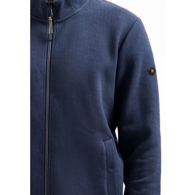 No Excess Sweater Full Zip Stand Up-collar Relief Night Größe: M | Pullover Outlet | Herren | Schwarz