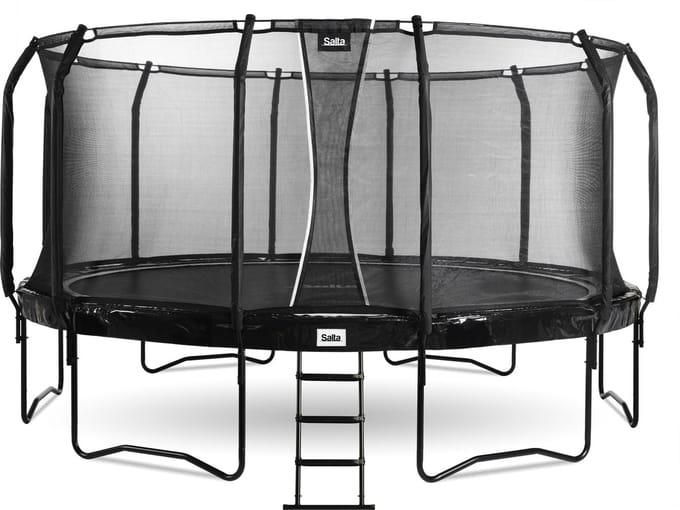 Salta First Class - Trampoline met veiligheidsnet en ladder - ø 487 cm - Zwart