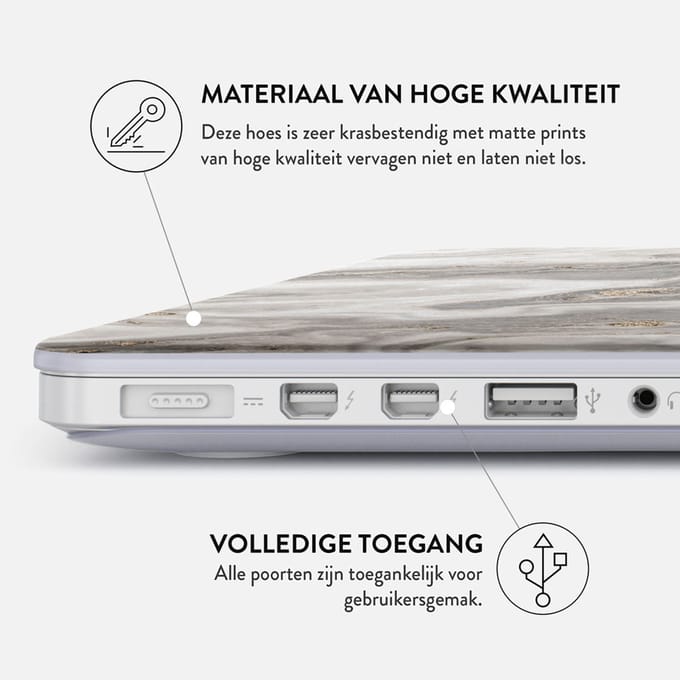 Burga Hardshell Cover voor de Apple MacBook Pro 13 inch (2020 / 2022) - Snowstorm