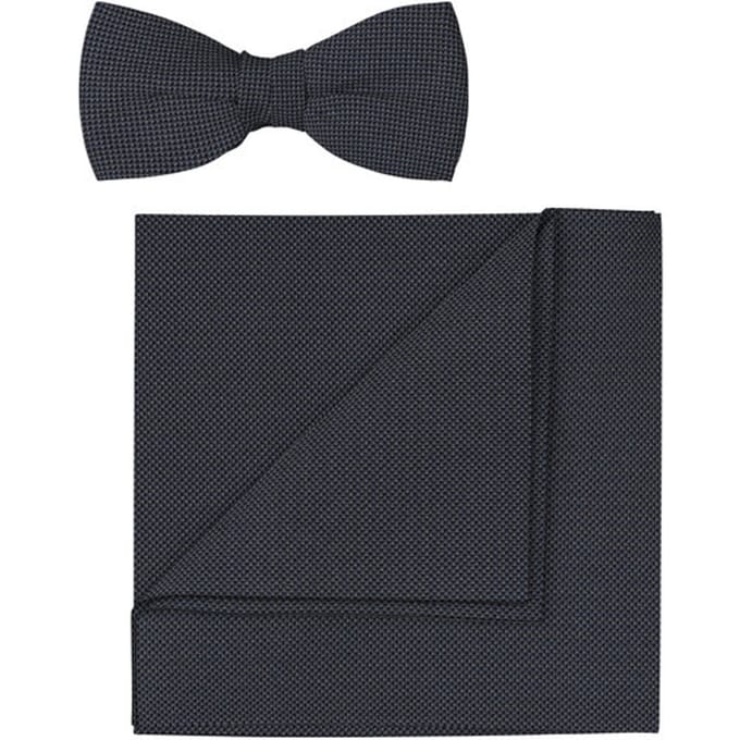 OLYMP Vlinderdas / pochet set, Middengrijs
