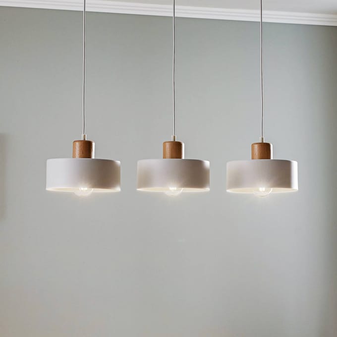 EMIBIG LIGHTING Hanglamp Tako, 3-lamps, wit