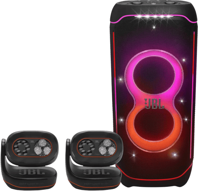 JBL Partybox Ultimate + 2x JBL Partylight Beam