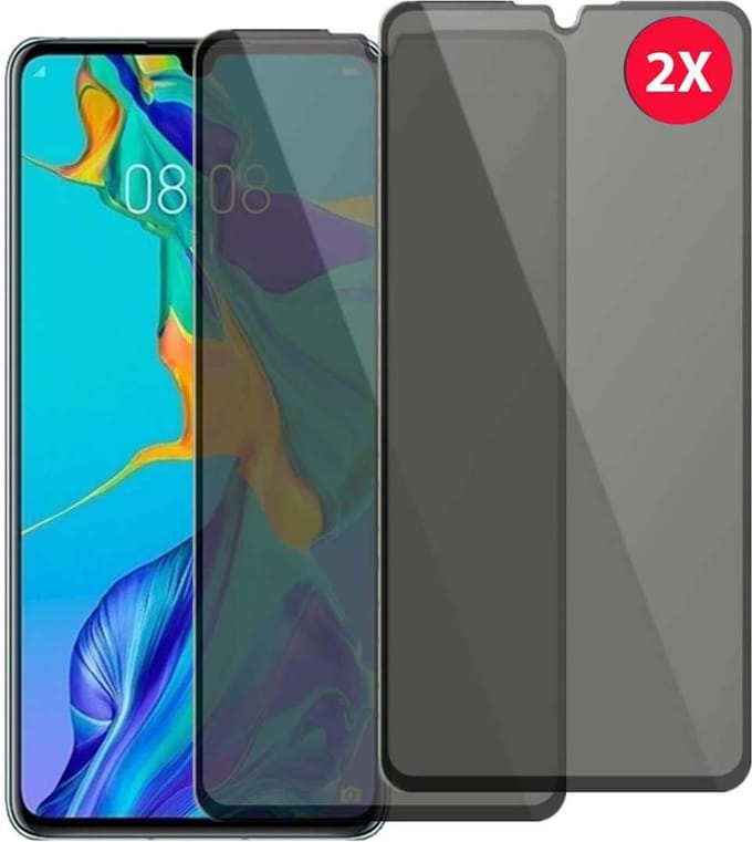 Arara Huawei Nova 4E Privacy Screenprotector 2Pack - Huawei Nova 4E Privacy Screenprotector - Privacy Screenprotector Huawei Nova 4E - Privacy Glass Nova 4E - Privacy Screenprotector Huawei Nova 4E - Privacy Screenprotector Arara