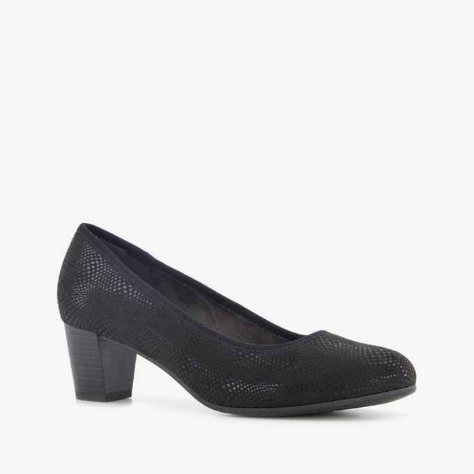 Softline dames pumps met H leest zwart - Maat 37