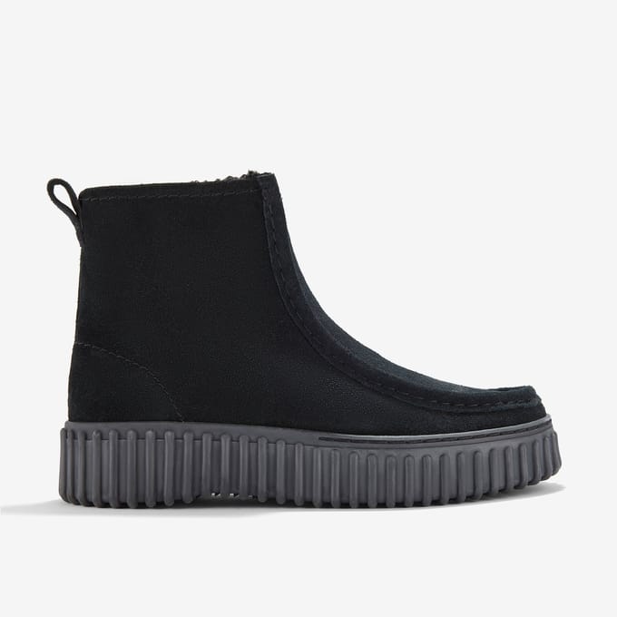 CLARKS Torhill Cozy Dames Laarzen - Black WLined Sde