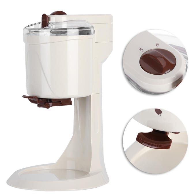 Volautomatische IJs Machine Kinderen Huishoudelijk Mini Multifunctionele Hoorntjes IJs Maker white