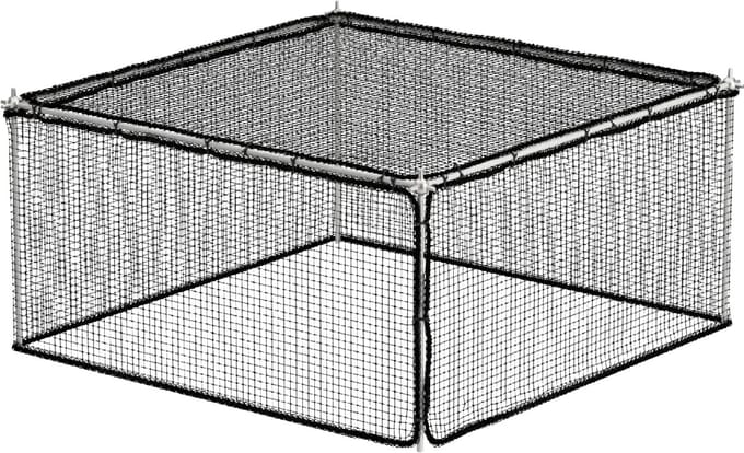 WITBOSCH - Moestuinbak - Fruit- en groentekooi voor moestuinbak 107x107 cm