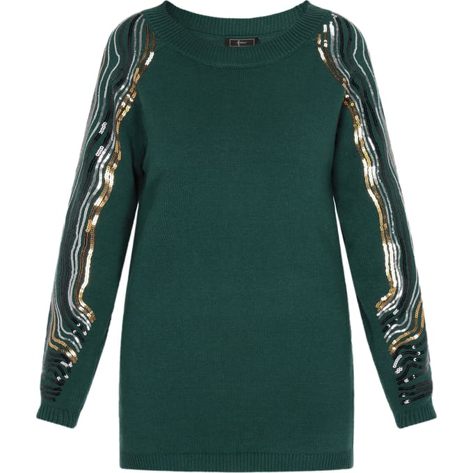 Faina Jumper Dames donkergroen