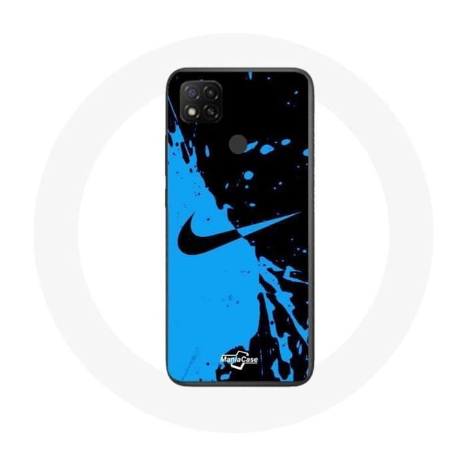Coque Xiaomi Redmi 9C Nike Logo Bleu et Noir