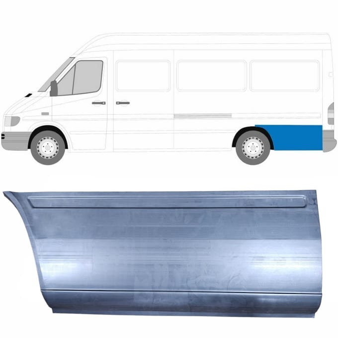 Reparatiepaneel achterspatbord voor Mercedes Sprinter 1995-2006 / Links