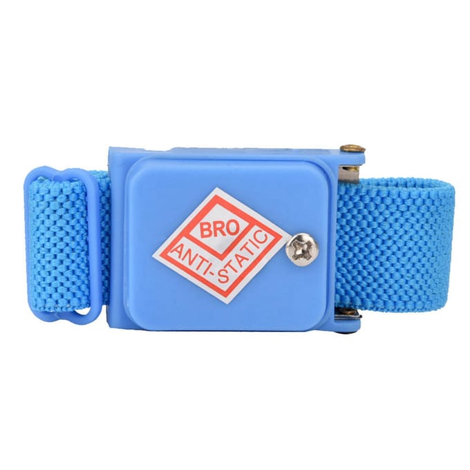 Bracelet antistatique sans fil, câble de décharge électrostatique ESD, dragonne blue