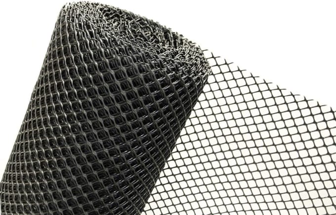Gazonbeschermingsrooster - Bodemversteviger Bodemgrid - Stabiliteit Gazon Oprit - Maairobot Compatibel - 2x15 Meter 660g/m² - Zwart