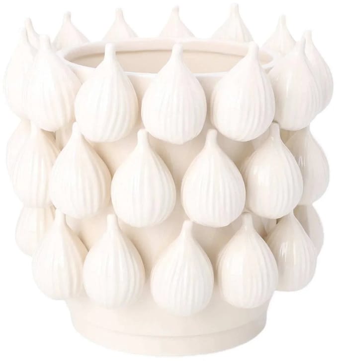 House of Nature Vaas Sabanilla vijg wit 22cm
