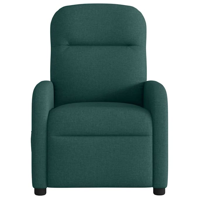 vidaXL - Massagestoel - verstelbaar - stof - donkergroen