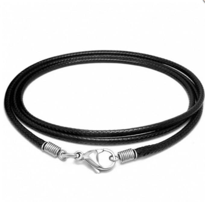 Basic 1- Ketting-Zwart-55 cm- 2 mm-Charme Bijoux