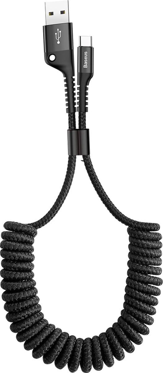 Baseus - Fish - Eye-kabel USB-A/USB-C 2A 1m - zwart
