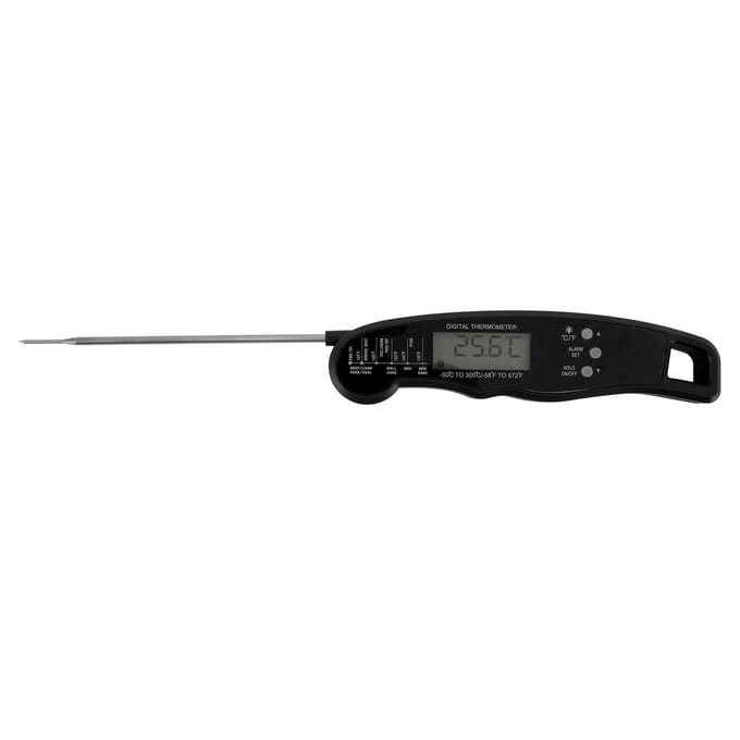Vleesthermometer Multi-naald Multifunctioneel Waterdicht Direct Afleesbaar Voedsel Vleesthermometer voor zwart