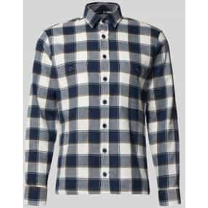 slim fit vrijetijdsoverhemd met kentkraag model 'KAY'